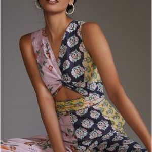 Lani print jumpsuit Anthropology -XL